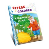 Citesc si colorez - Ridichea uriasa (Litere de tipar, silabe)