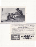 2 cartoane publicitare-Regele Mihai,militari romani si germani la Stalingrad,WW2