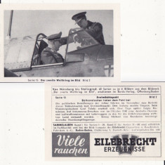 2 cartoane publicitare-Regele Mihai,militari romani si germani la Stalingrad,WW2