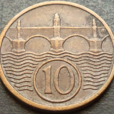 Moneda istorica 10 HALERU - CEHOSLOVACIA, anul 1937 * cod 3144 B