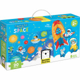 Cumpara ieftin Puzzle educativ - Descopera Spatiul, 20 piese, 48x32cm Banana Panda BP49043