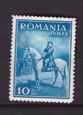 1932 - Carol II calare, nestampilata cu sarniera foto