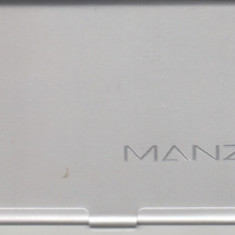 Port carti de vizita Manz, aluminiu eloxat natur, dimens. inter. 5 x 58 x 91 mm