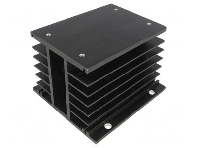 Radiator extrudat cu aripioare pentru relee SSR trifazate foto