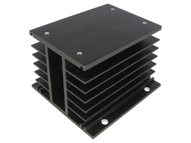 Radiator extrudat cu aripioare pentru relee SSR trifazate