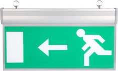 Indicator luminos, LED acrilic pentru semnalizare de urgență Semn de ieșire cu LED, indicator luminos de evacuare pentru economisirea energiei st&amp;acirc;nga foto