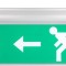 Indicator luminos, LED acrilic pentru semnalizare de urgență Semn de ieșire cu LED, indicator luminos de evacuare pentru economisirea energiei st&acirc;nga