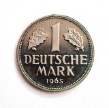 Moneda Germania Federala 1 mark 1965 ( J ) km # 110 tiraj mic aUNC, Europa