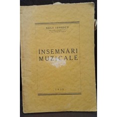 Insemnari muzicale - Nelu Ionescu