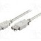Cablu USB A mufa, USB A soclu, USB 2.0, lungime 3m, gri, Goobay - 68716