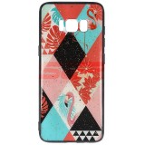 Husă Samsung Galaxy S8 Flamingo, Protecție UV, Sticlă Copiator