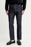PS Paul Smith pantaloni de bumbac bărbați, culoarea albastru marin, cu fason chinos, M2R.800Y.P22337