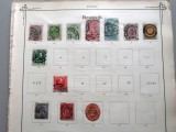 Lot 12 piese filatelice vechi Danemarca 1858&ndash;1920 &ndash; timbre clasice + &icirc;ntreg poștal -A42