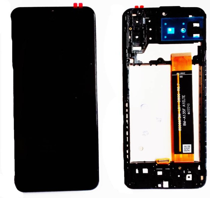 Display ecran cu Touchscreen si Rama pentru Samsung A13 4G, A135/A137, OEM, Negru