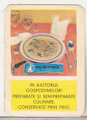 bnk cld Calendar de buzunar - 1979 - Preparate si semipreparate culinare foto