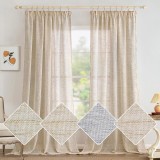 Cumpara ieftin Set 2 Draperi, 140 x 260 cm , Culoare Naturala - CN
