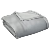 HOMCOM Pătură Flanel 330 GSM Reversibilă Interior/Exterior 203x152x0.5 cm, Gri Deschis | Aosom Romania