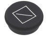 Tastă rotundă neagră &Oslash;21mm