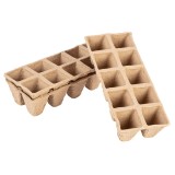 Ghivece din turba pentru rasaduri, 10 celule, 22 x 8,5 x 5,5 cm