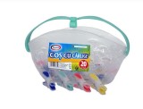 Cumpara ieftin Cos Cu Carlige de rufe Silicon 20 Set, Misavan, multicolore - 2727