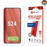 Folie de protectie Ecran Displex Premium pentru Samsung Galaxy S24 S921, Sticla Securizata, Full Glue