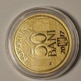 Moneda 50 bani 2017 Proof. 10 ani de la aderarea la UE