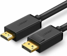 CABLU video Ugreen, &amp;quot;DP101&amp;quot; DP (T) la HDMI (T) 4K la 30Hz, lungime 3m, negru &amp;quot;10203&amp;quot; (timbru verde 0.08 lei) - 6957303812035 foto