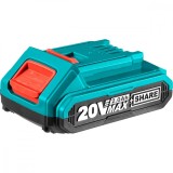 Acumulator 20V, Total, Li-Ion, 2 Ah, uz industrial, indicator led