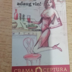 M3 C3 - Magnet frigider - Tematica reclama - vin - Crama Ceptura - Caricatura!