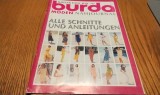 BURDA MODEN NAHJOURNAL - Revista de Moda Mai 1997, 34 p.+ tipare anexate ; lb. germana