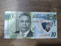BOTSWANA 10 PULA UNC foto