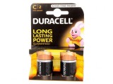 Baterii alcaline 1,5V C nere&icirc;ncărcabile 2 buc BASIC, Duracell