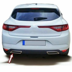 Ornamente cromate pentru bara spate/evacuare/tobe Renault Megane 4, VI din 2016