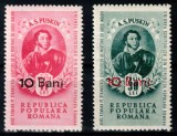 Romania 1952, LP 300, A.S. Puskin (supratipar), MNH!, Nestampilat