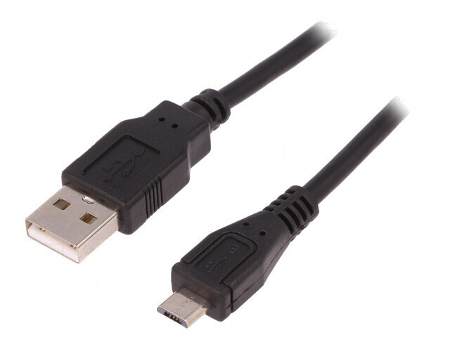 Cablu USB 2.0 A-Micro B 1.8m Negru