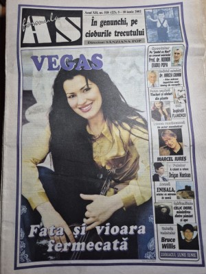 ziarul formula as 3 -10 iunie 2002 - vegas - fata cu vioara,marcel iures,draga muntean foto
