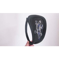 GS324-1 Chilot invizibil c-string cu strasuri in forma de soparla
