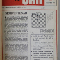 REVISTA DE SAH , ORGAN AL FEDERATIEI ROMANE DE SAH , COLEGAT DE 24 NUMERE SUCCESIVE , IANUARIE 1975 - DECEMBRIE 1976