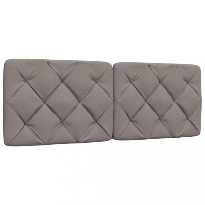 vidaXL Pernă pentru tăblie de pat, gri taupe, 140 cm, material textil 4019223