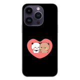 Husa compatibila cu Apple iPhone 15 Pro Silicon Gel Tpu Model Bubu Dudu In Heart