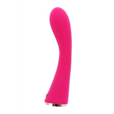 Vibrator Rose Silicon Dubla Densitate 9 Moduri Vibratii&amp;3 Intensitati Viteza USB Roz 17.5 cm