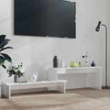 Cumpara ieftin Comodă TV, alb extralucios, 180x30x43 cm, PAL