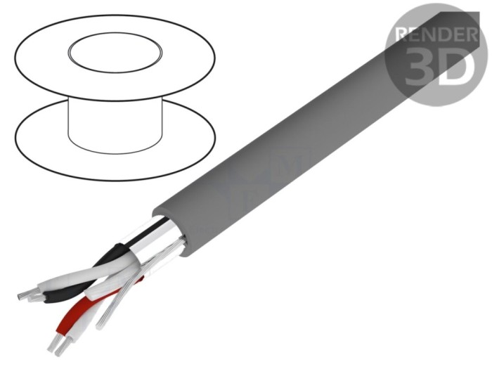 Cablu control ecranat 2x2x24AWG