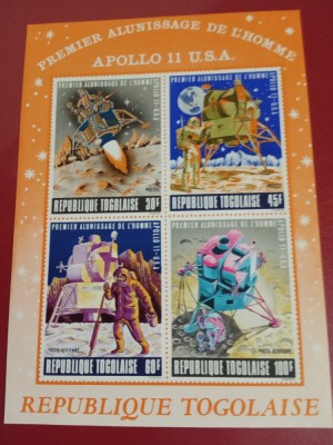 TOGO, APOLLO 11 - BLOC MNH foto