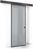 Usa culisanta Boss &reg; Black, model Confort negru, 90x215 cm, sticla 8 mm gri securizata, glisanta in ambele directii