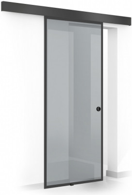 Usa culisanta Boss &amp;reg; Black, model Confort negru, 90x215 cm, sticla 8 mm gri securizata, glisanta in ambele directii foto