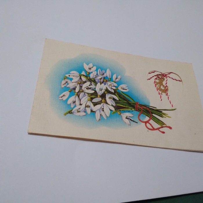 CARTE POSTALA FELICITARE MARTISOR CIRCULATA
