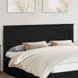 vidaXL Tăblie cap cu headboard Stejar Negru 200 cm Lemn compozit 887418