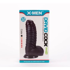 David - Dildo realistic, negru, 30 cm