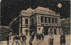 Carte postala Budapesta noaptea, austro-ungara foto